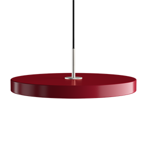 Umage - Asteria pendel m/ ståltop - medium - Ruby red (Ø43 cm)